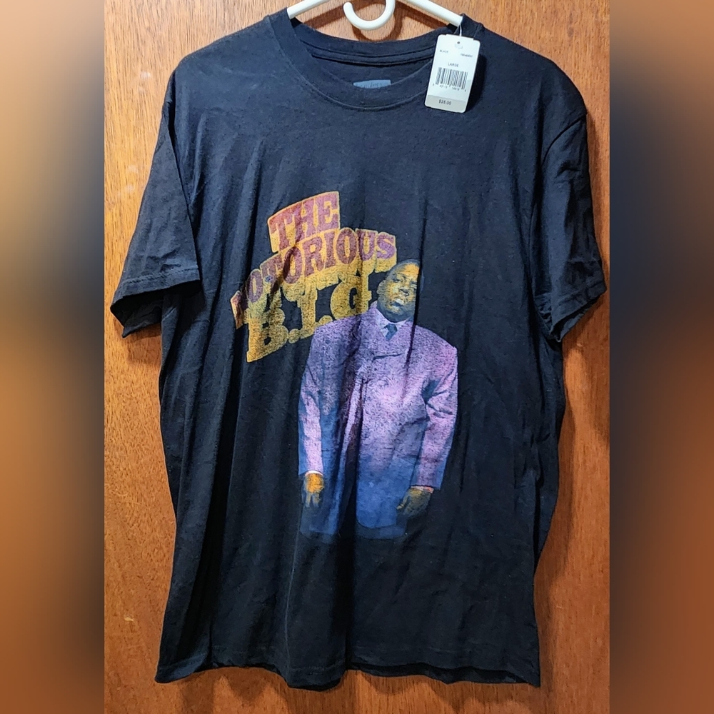 MENS THE NOTORIOUS B.I.G TSHIRT NWT Large